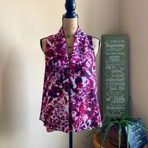 Liz Claiborne Multi Colored Sleeveless Top